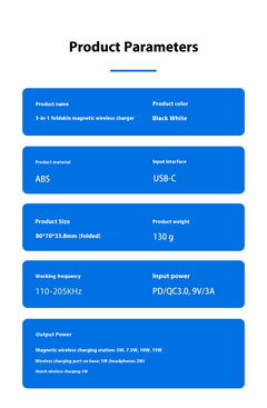 Wireless Charger  3 IN 1 for Apple devices