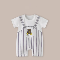Lightweight Cotton Short Sleeve Baby Romper