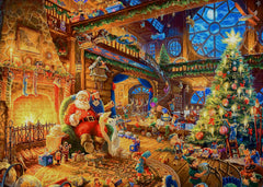 Puzzle de 1000 pièces pour adultes Cabane de Noël Puzzle de Noël Père Noël Puzzles de Noël 1000 pièces Maison du Père Noël Puzzle de 1000 pièces pour adultes Noël Vacances de Noël Puzzles