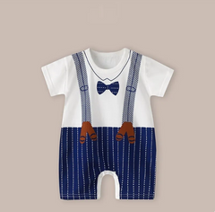 Lightweight Cotton Short Sleeve Baby Romper