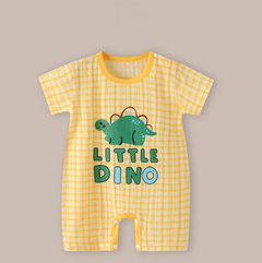 Lightweight Cotton Short Sleeve Baby Romper
