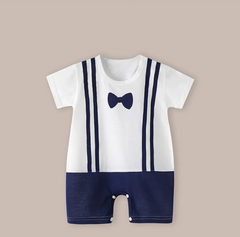 Lightweight Cotton Short Sleeve Baby Romper
