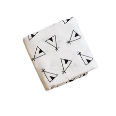 Bamboo Muslin Neutral Receiving Swaddle Blanket