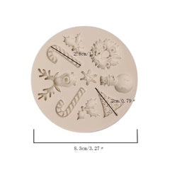 Christmas Silicone Molds for Cake Decorations (Set)