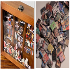 Étagère du/de la passionné(e) de livres miniatures