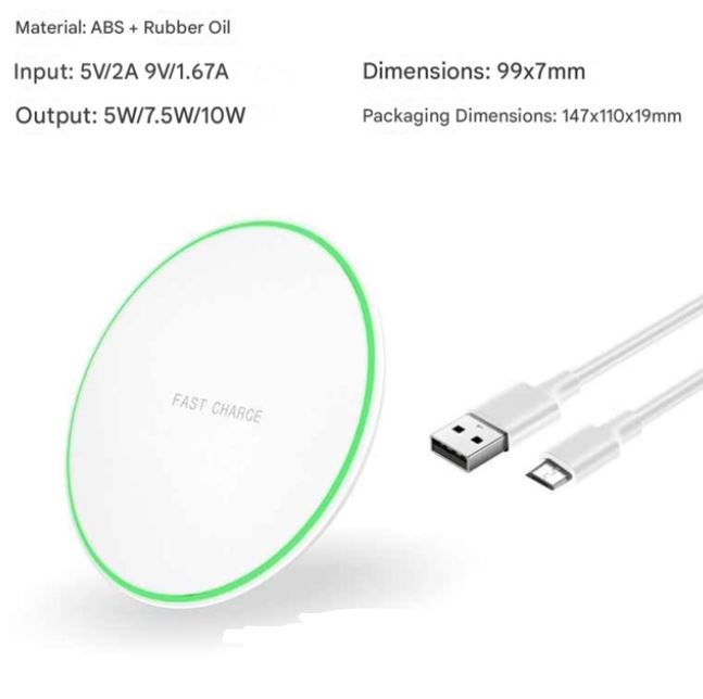 Fast Wireless Charging Pad — iPhone & Samsung