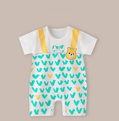 Lightweight Cotton Short Sleeve Baby Romper