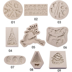 Christmas Silicone Molds for Cake Decorations (Set)