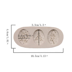 Christmas Silicone Molds for Cake Decorations (Set)