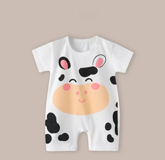 Lightweight Cotton Short Sleeve Baby Romper