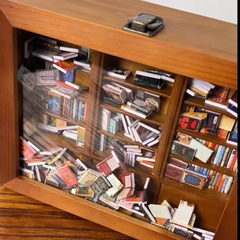 Étagère du/de la passionné(e) de livres miniatures