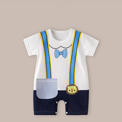 Lightweight Cotton Short Sleeve Baby Romper