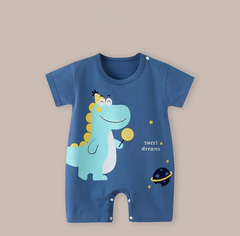 Lightweight Cotton Short Sleeve Baby Romper