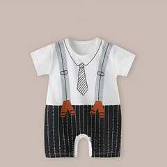 Lightweight Cotton Short Sleeve Baby Romper