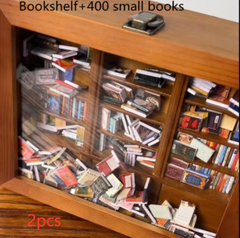 Étagère du/de la passionné(e) de livres miniatures