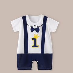 Lightweight Cotton Short Sleeve Baby Romper