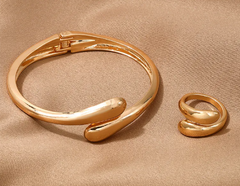 Geometric Metal Jewelry Set