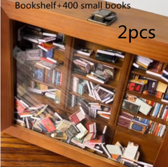 Étagère du/de la passionné(e) de livres miniatures