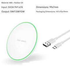 Fast Wireless Charging Pad — iPhone & Samsung